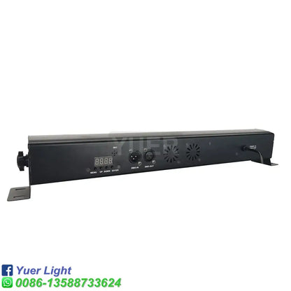 Black led uv bar stage light with 24x3w led, digital display, and multiple input output ports for club use