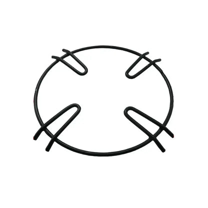 Black metal wire gas stove pot holder with four curved support arms for decorbites gas stove burner rack