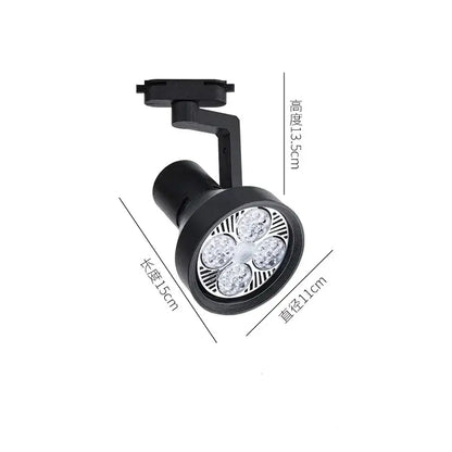 Black and white metallic decorbites cob ceiling spotlight with four led bulbs for living room lighting