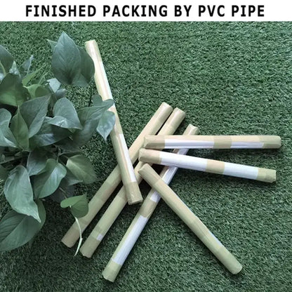 Beige and white pvc pipe rolls finished for packaging use complement bleach anime poster fancy for living room wall sticker decor