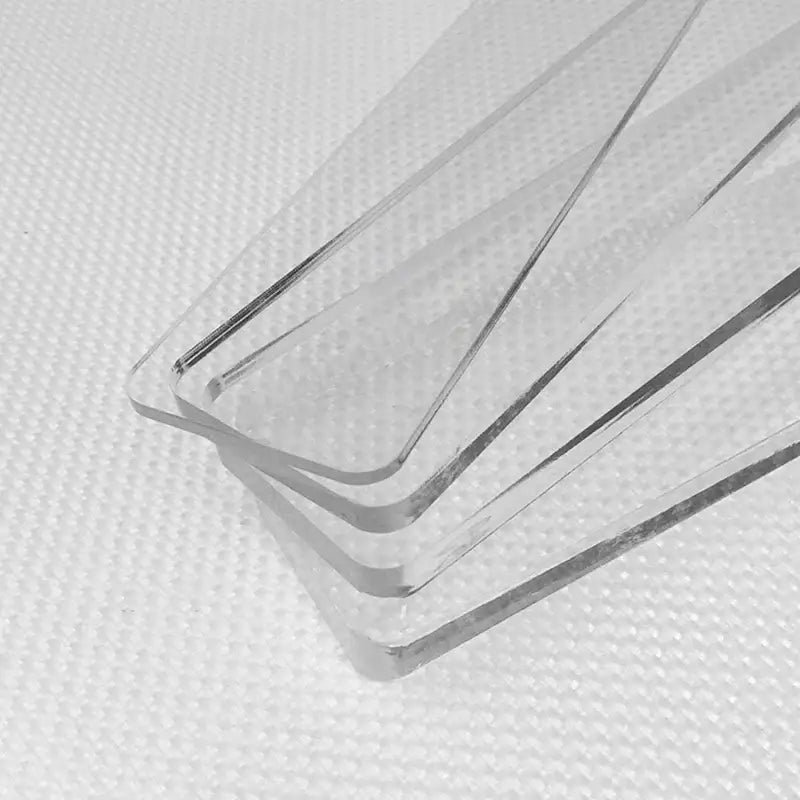 Blue silicone rolling balance ruler with wood handles featuring clear acrylic sheets with smooth rounded edges