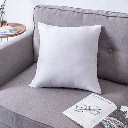 White square cushion with soft fabric texture on gray sofa featuring decorbites boho loop cushion cover boho loop pillowcase