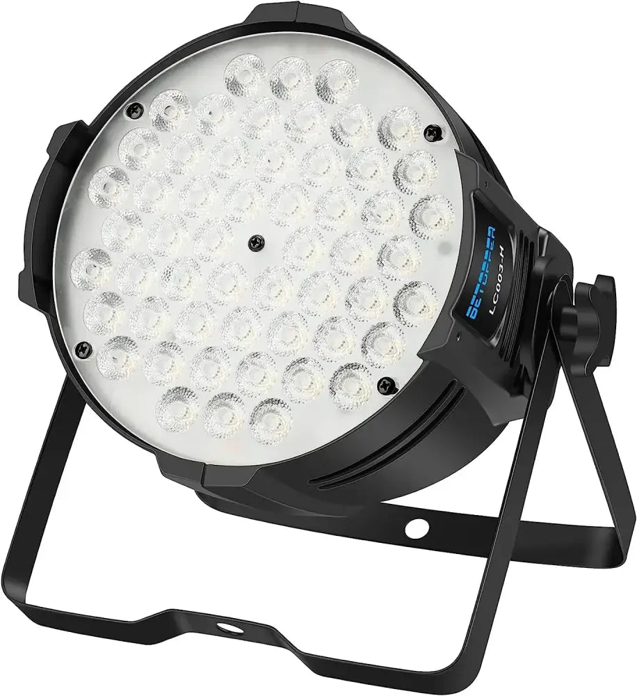 Black led wall washing strobe light with 48 circular bulbs on stand for bright white stage washing strobe use
