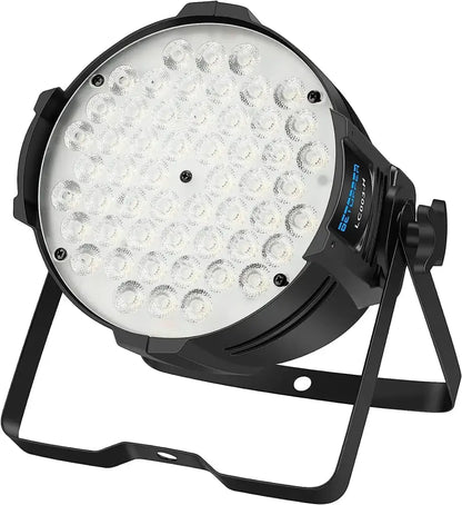 Black led wall washing strobe light with 48 circular bulbs on stand for bright white stage washing strobe use