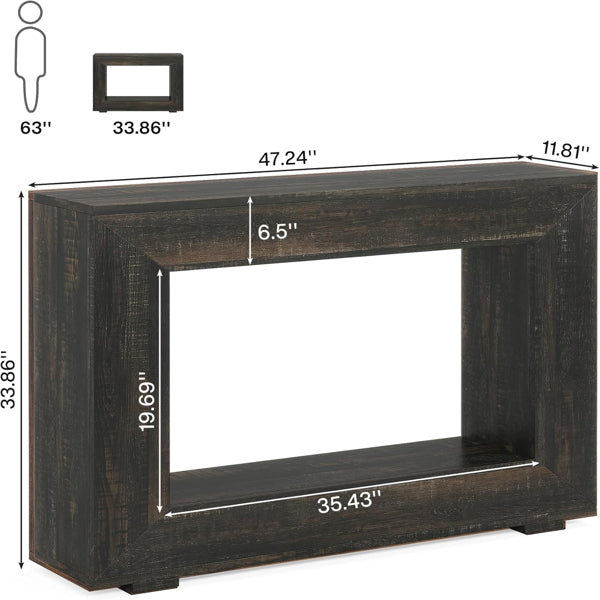 Farmhouse Wood Console Table