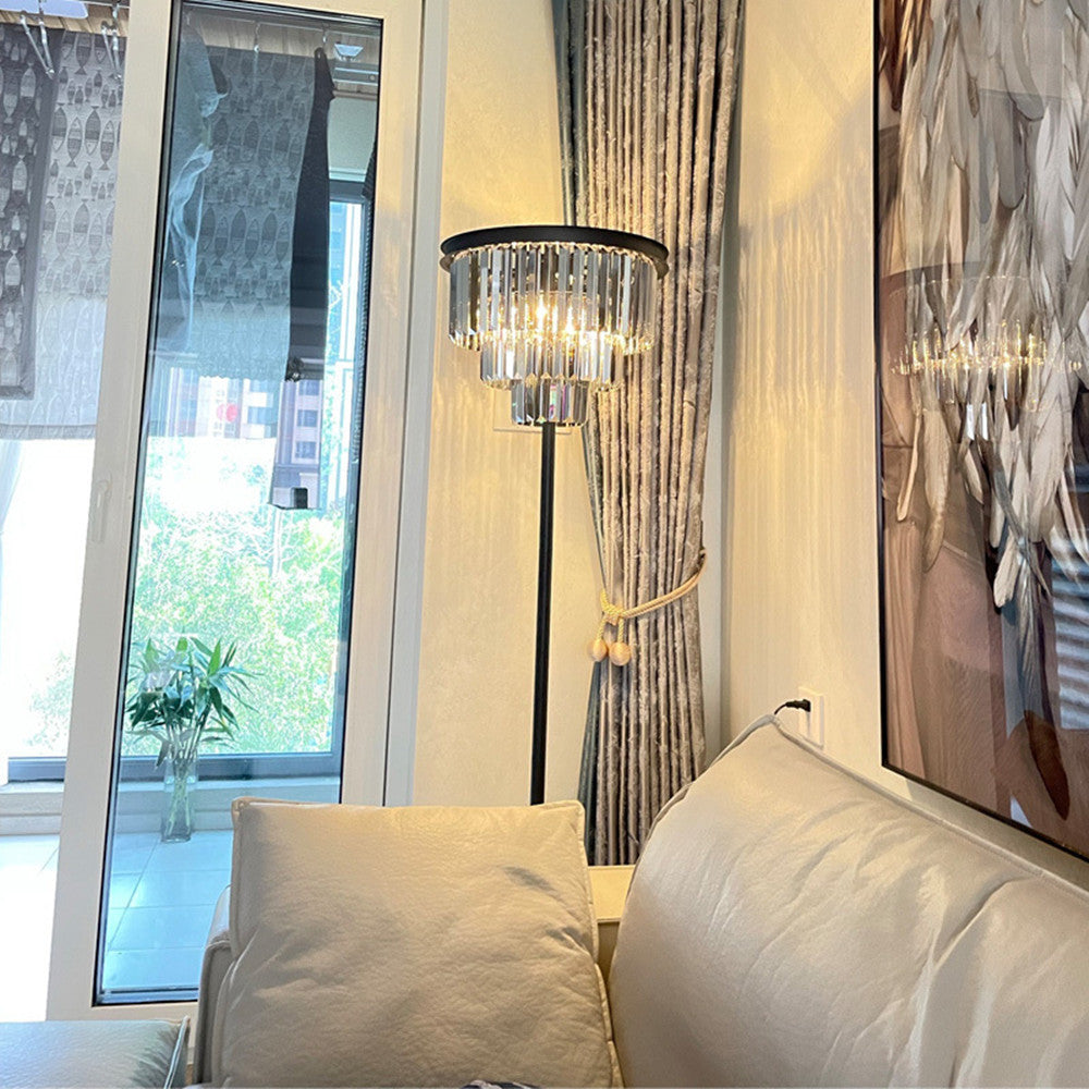 Luxus-Kristall-Stehlampen Retro Einfach Kreativ