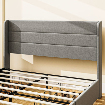 Vollständiger Bettrahmen mit Stauraumschubladen