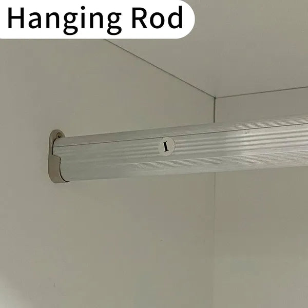 Kleiderschrank Garderobe Schrank mit 2 Glastüren, 71" hoher Schlafzimmer-Kleiderschrank mit 2 Schubladen, Schrank mit Kleiderstange für das Schlafzimmer, Holzkleiderschränke und Garderoben