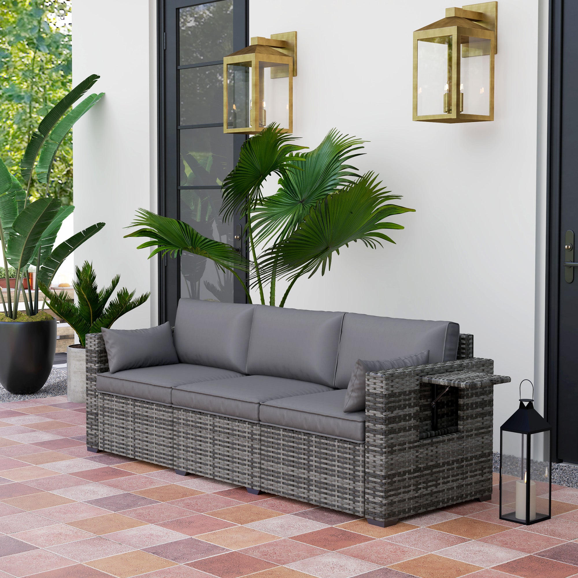PE Rattan Outdoor Sofa