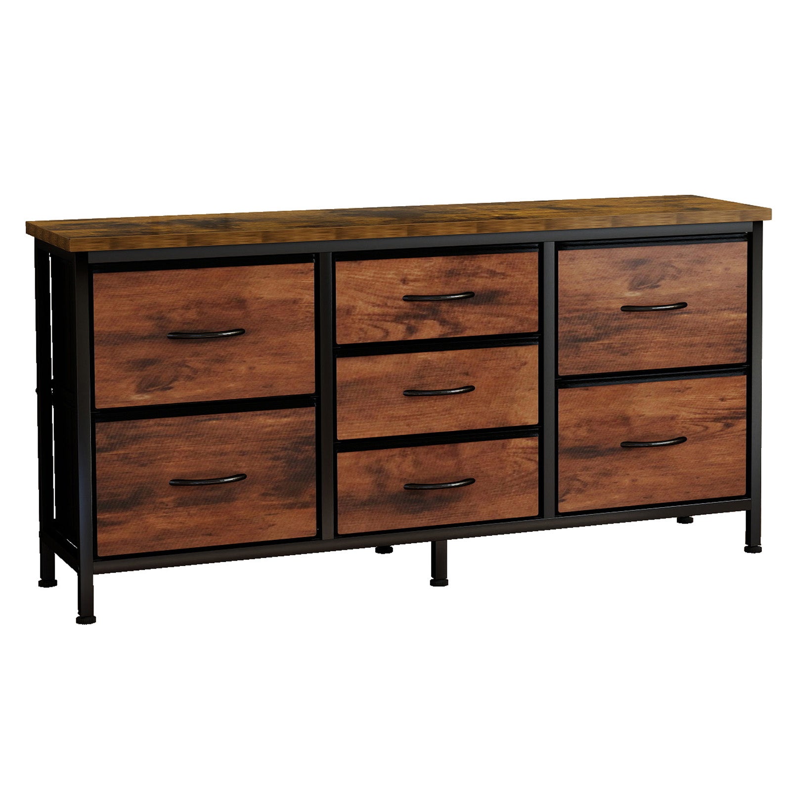 Black Metal Drawer Dresser