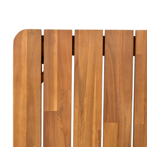 Akazienholz-Esstisch für 6 Personen, Outdoor-Tisch, Bauernhaus-Möbel für Terrasse, Garten, Hinterhof, Teak 180 LBS Tragfähigkeit 63L