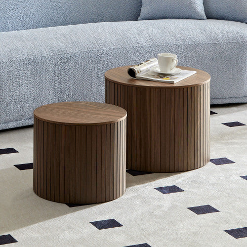 Walnut MDF Nesting Table