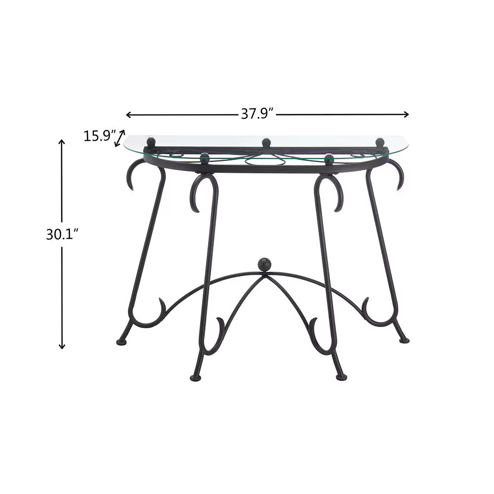 Konsole-Tisch aus gehärtetem Glas mit stabiler Konstruktion für das Wohnzimmer