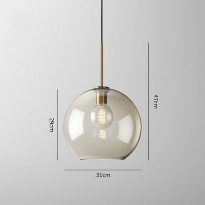 Creative Staircase Cafe Nordic Minimalist Glass Chandelier