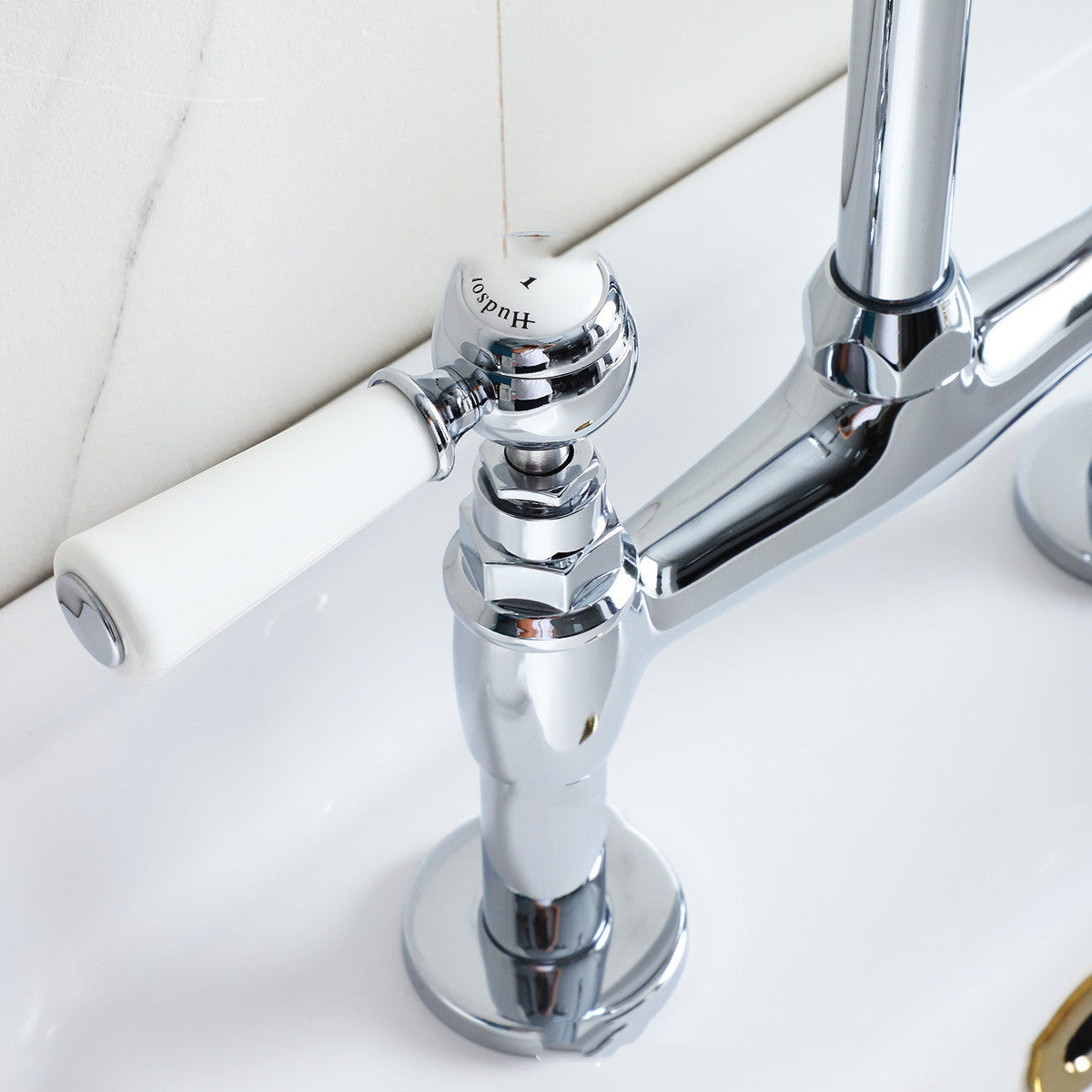 Gold Ceramic Handle Faucet