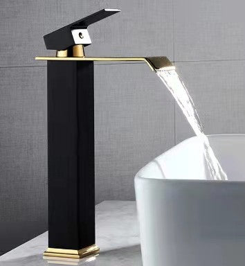 Schwarzer Gold Beckenarmatur Platinarmatur