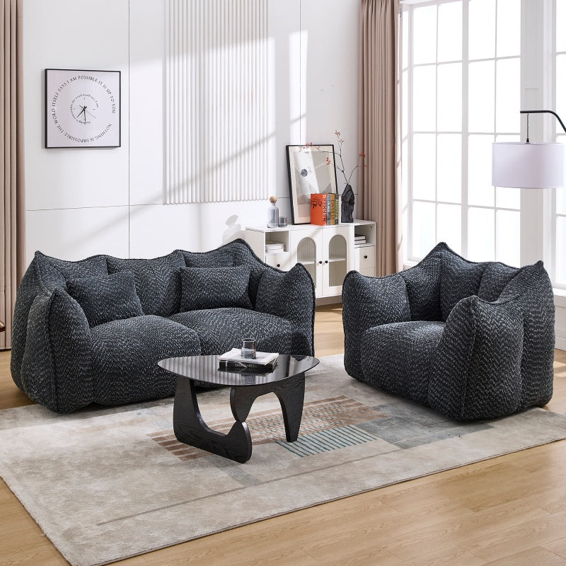 Boucle Bean Bag Chair