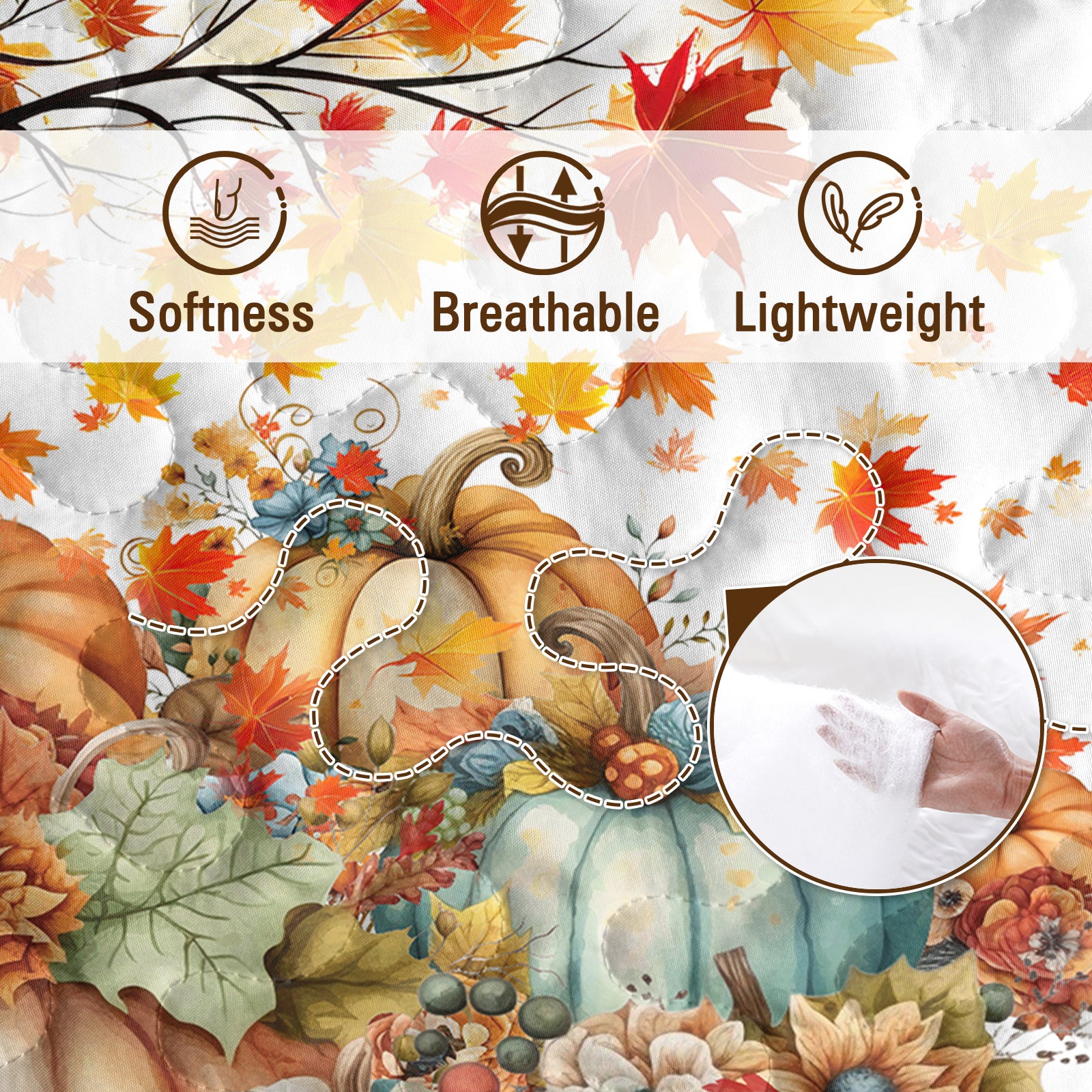 Autumn Pumpkin Quilt Set