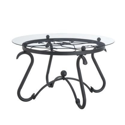 Suitable For Living Room 2-piece Tempered Glass Surface Coffee Table Set