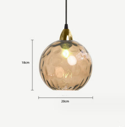 Modern Minimalist Lamp Bedroom Creative Glass Chandelier