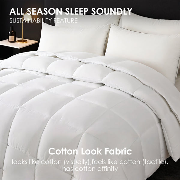 White Checkered Duvet Cover