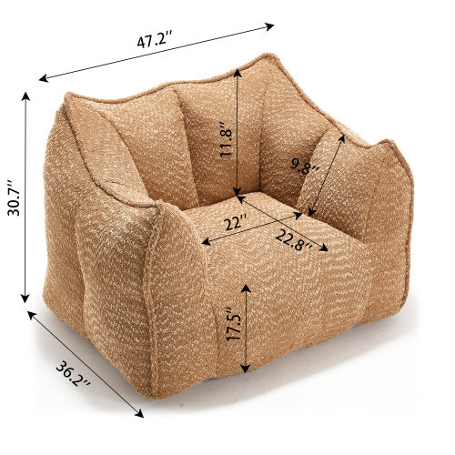 Boucle Bean Bag Chair