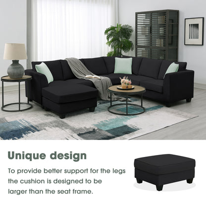 112 87 Sektionale Sofas, 7-Sitzer modulare Wohnzimmer-Sets