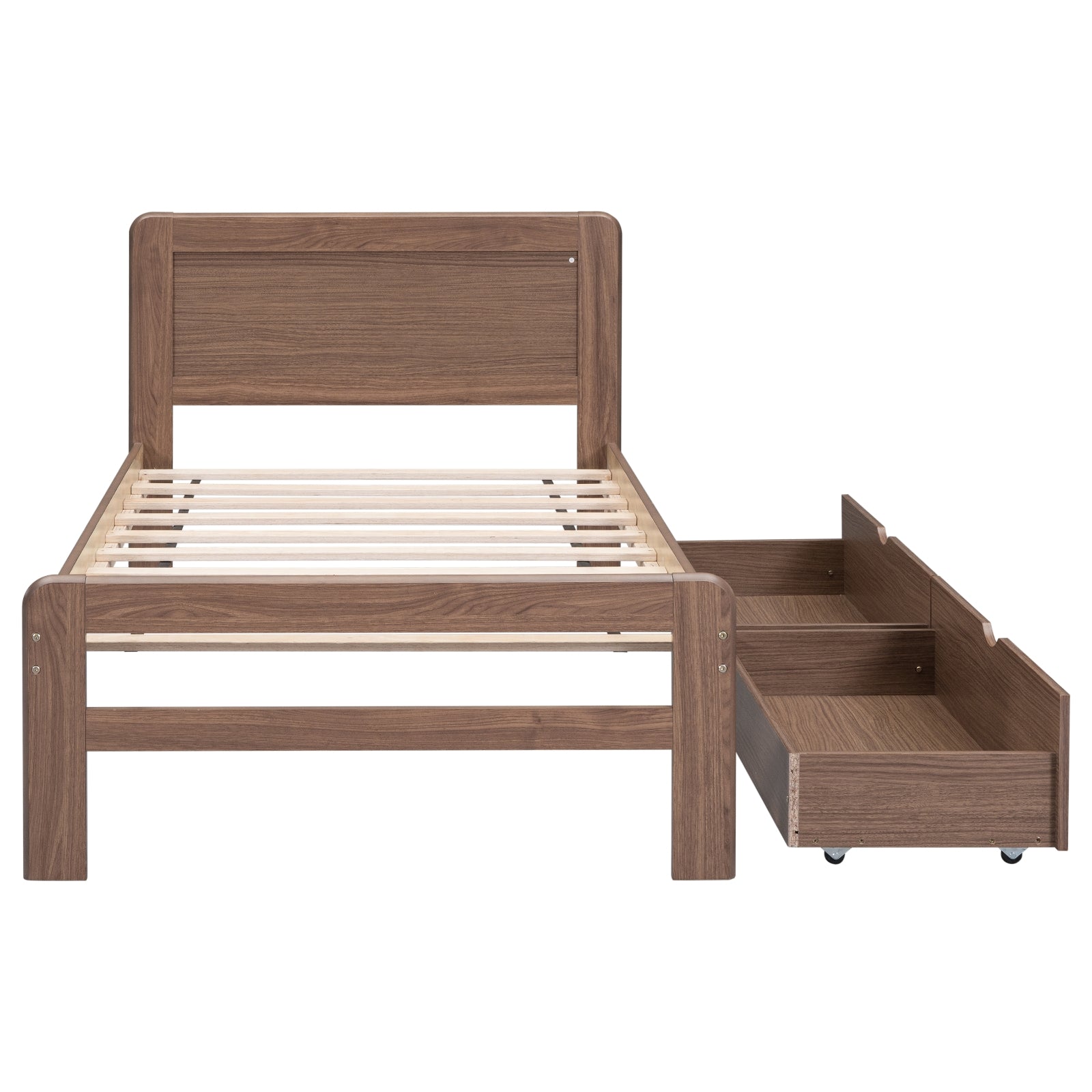 Walnut Platform Bed Frame