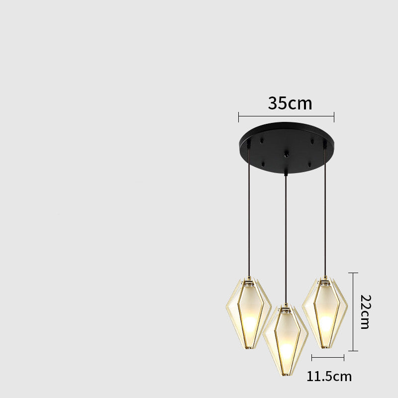 Gold Stained Glass Chandelier For Entryways