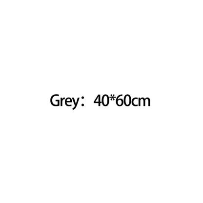 Grey rectangular mat 40 by 60 cm shown with chrome high pressure water saving shower head with filter for bathroom use