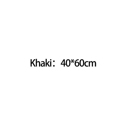 Khaki-colored fabric item measuring 40 by 60 centimeters included with chrome high pressure water saving shower head with filter