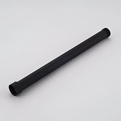 Black cylindrical brass faucet extension tube with threaded ends for chrome rectangular shower faucet extension use