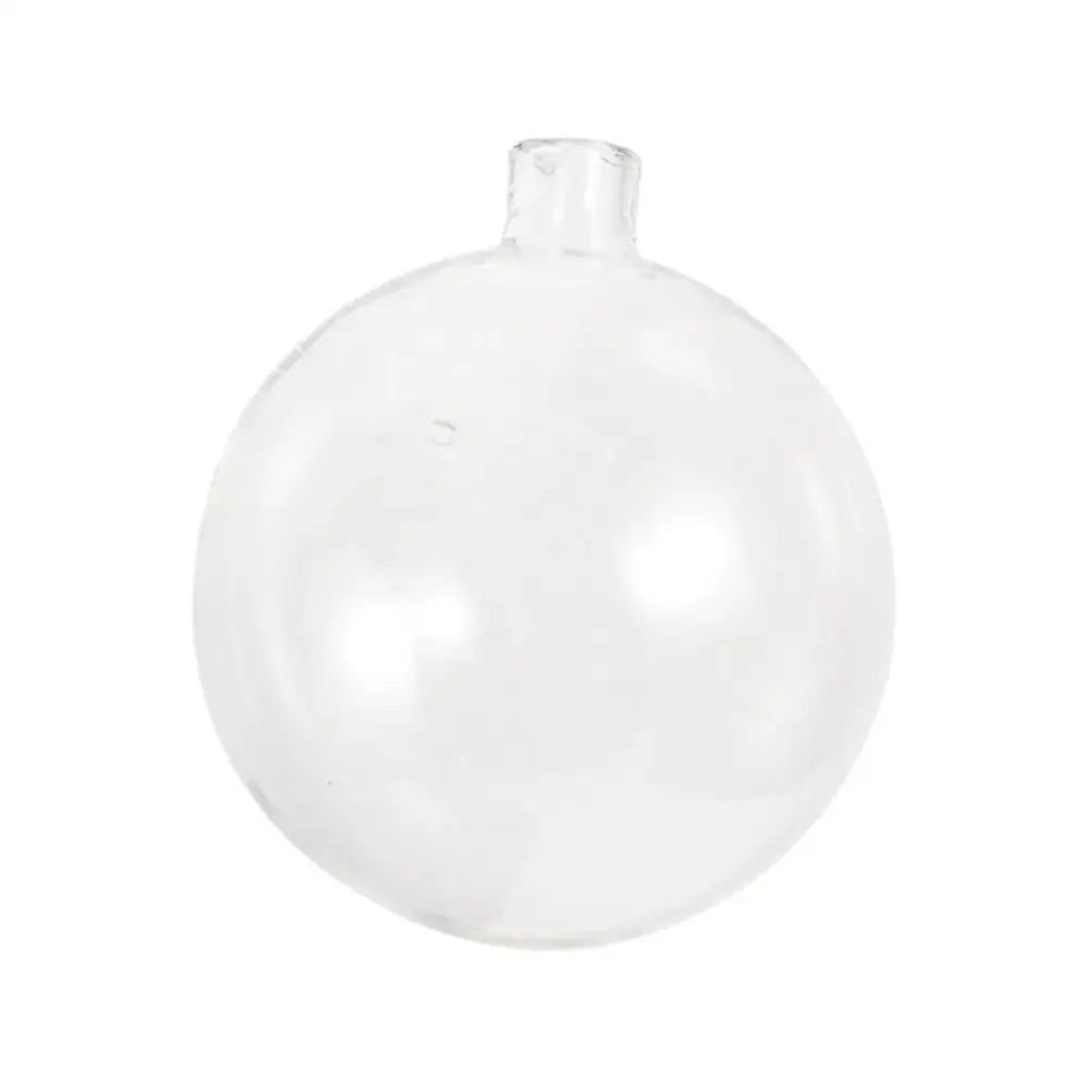 Clear glass christmas ornament with smooth rounded body and small neck for decorbites 11mm opening glass lamp shade set