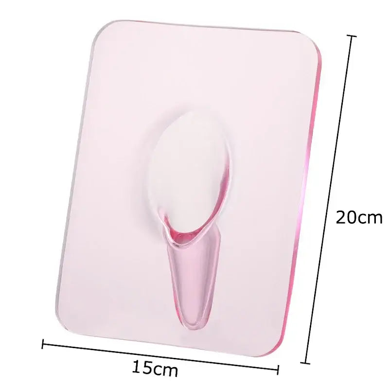 Pink translucent adhesive hook with sleek modern design for decorbites butterfly vase bedroom flower arrangement pot