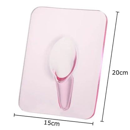 Pink translucent adhesive hook with sleek modern design for decorbites butterfly vase bedroom flower arrangement pot