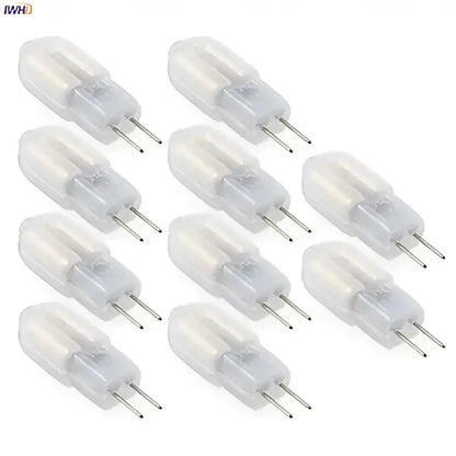 Clear glass 10pcs 2w led g4 bulbs with two metal pins ideal for kitchen chandeliers by decorbites led
