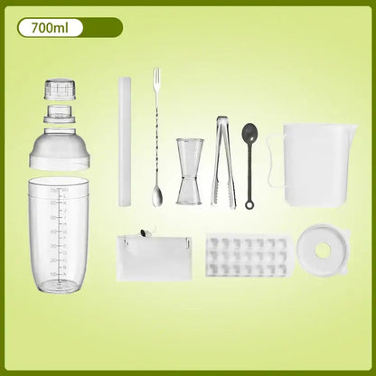 Clear glass cocktail shaker with silver lid 700ml clear plastic decorbites cocktail shaker with measurement markings