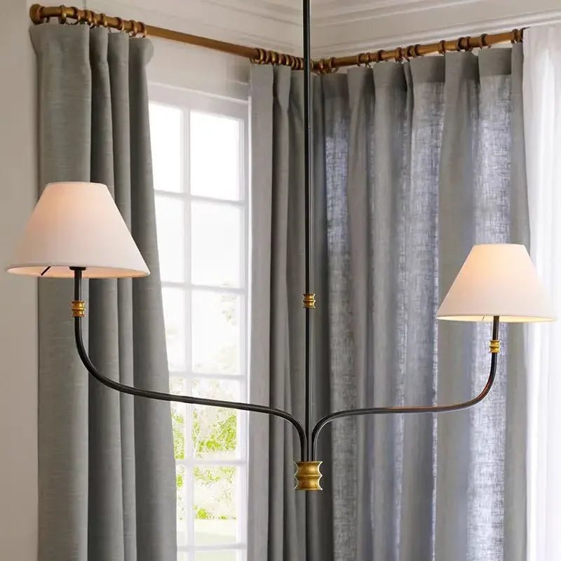 Coco French Minimalist Fabric Branch Chandelier - Decorbites