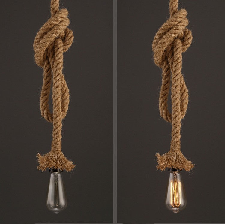Hemp Rope Pendant Lamp