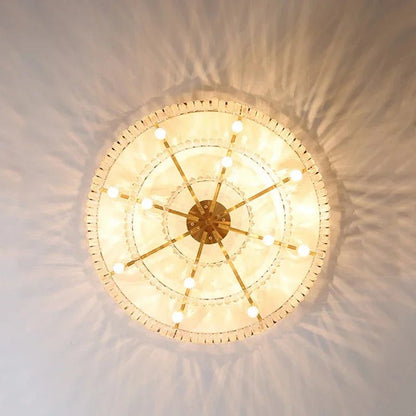 Contemporary Crystal Chain Pendant Light - Decorbites
