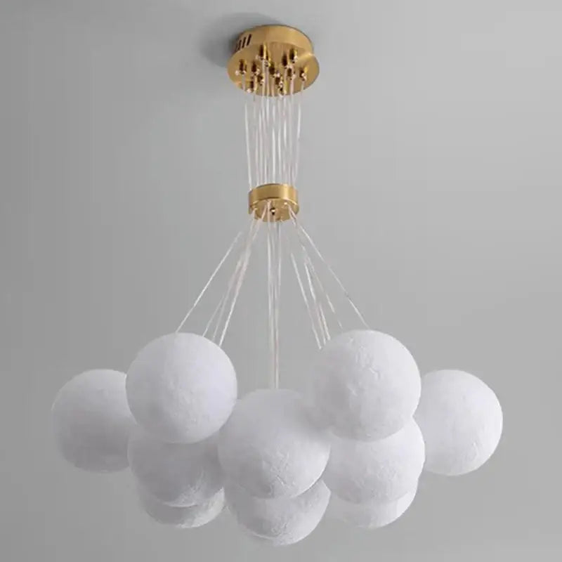 Contemporary led pendant lights with white spherical cloud-shaped shades and gold-toned metal fixtures for dining room decorbites contemporary led pendant