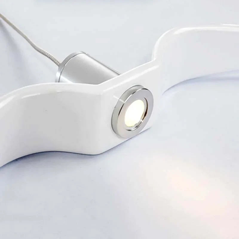 Contemporary White Seagull Resin Pendant Light