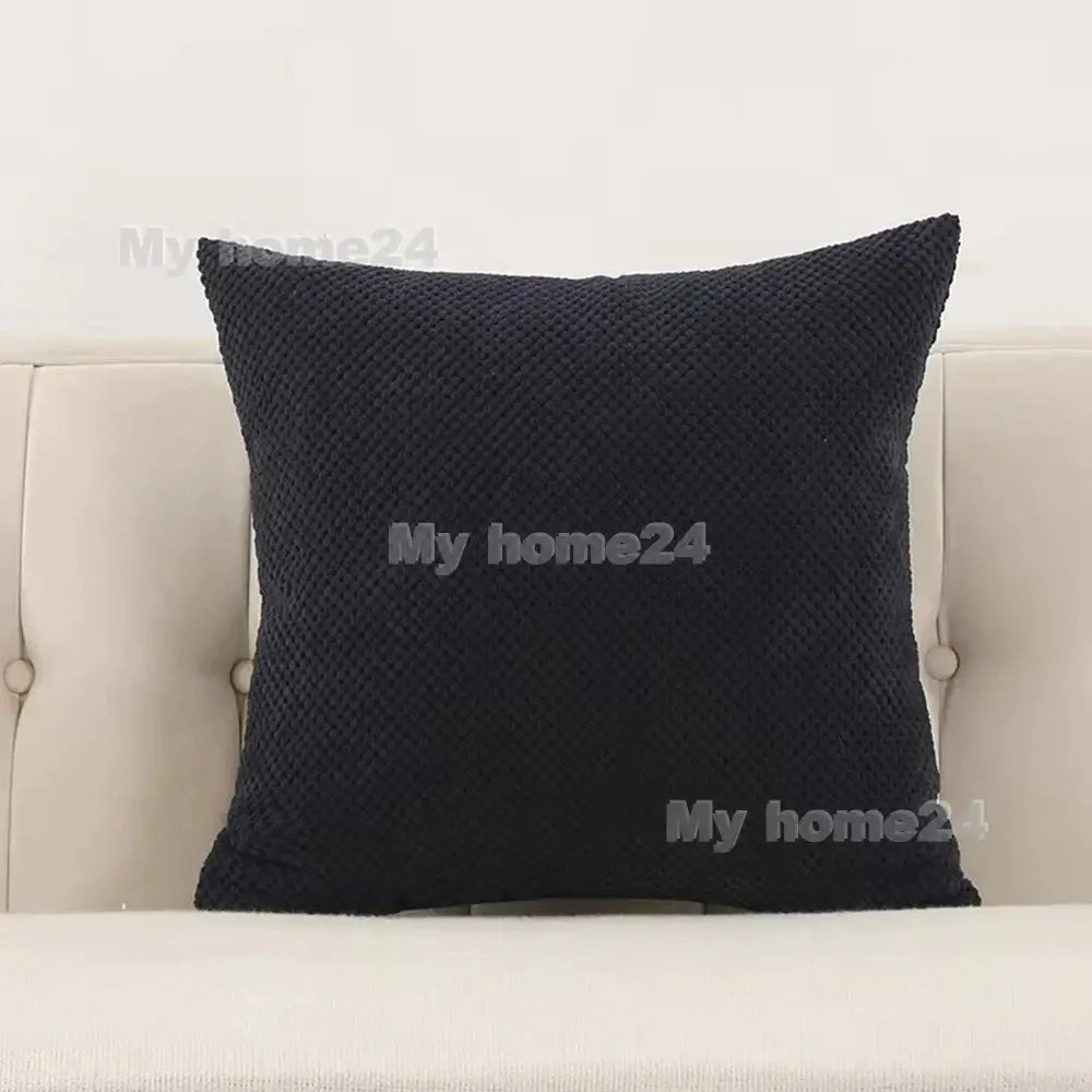 Black corduroy corn kernel throw pillow with woven diamond pattern for living room sofa decorbites decorbites corduroy corn