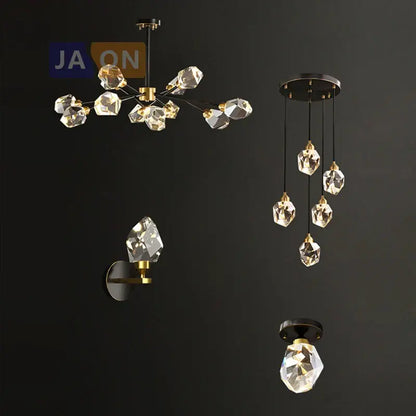 Crystal copper chandelier lighting with gold accents and black metal fixtures for elegant dining room decorbites crystal copper
