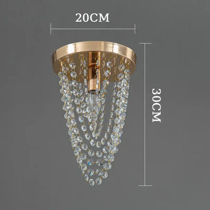 Gold-toned ceiling light crystal sun flower chandelier with cascading clear faceted crystal beads for bedroom decorbites crystal sun