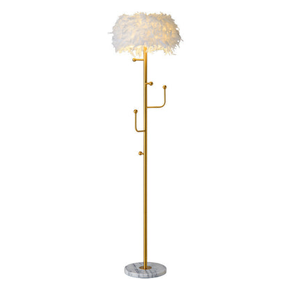 Wohnzimmer-Hänger-Dekoration-Feder-Stehlampe
