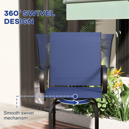Outdoor-Barhocker-Set aus 2 Stück