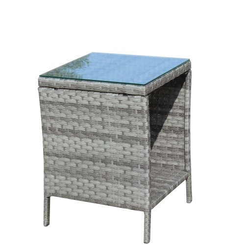 Grey Rattan Coffee Table