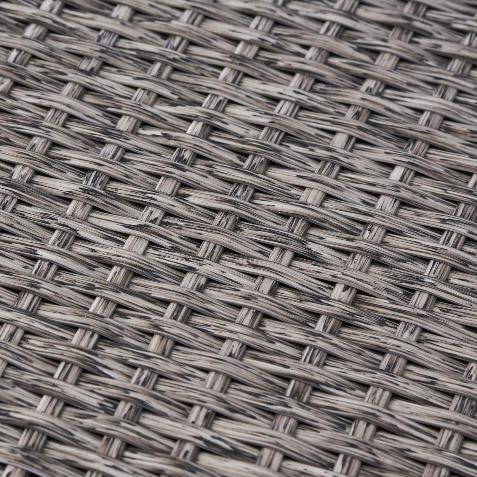 Black Rattan Accent Table