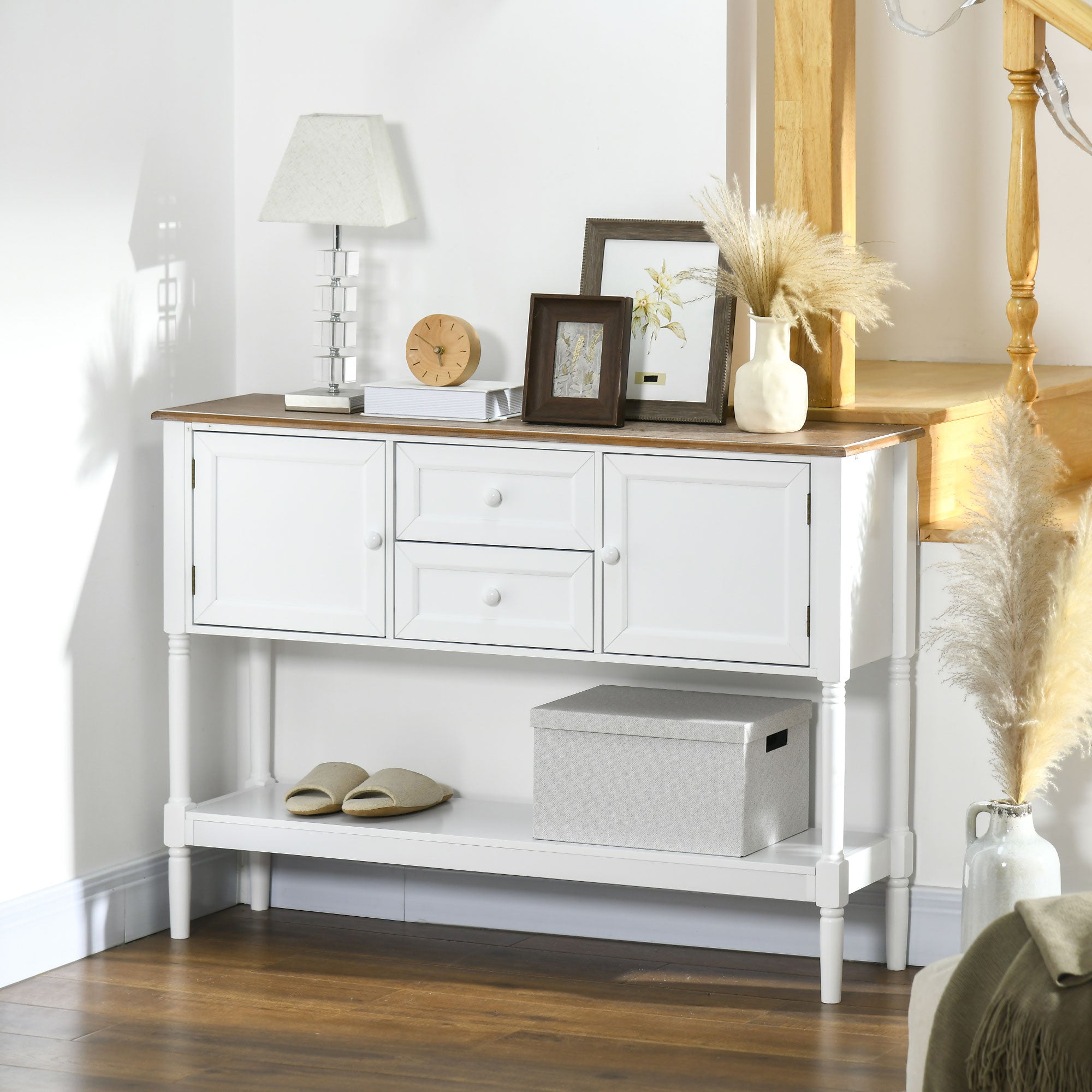Retro Wood Console Table